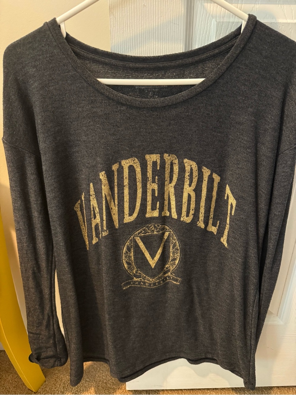 Vanderbilt Dark Gray Graphic Long Sleeve